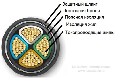 конструкция кабеля ВБШв 5